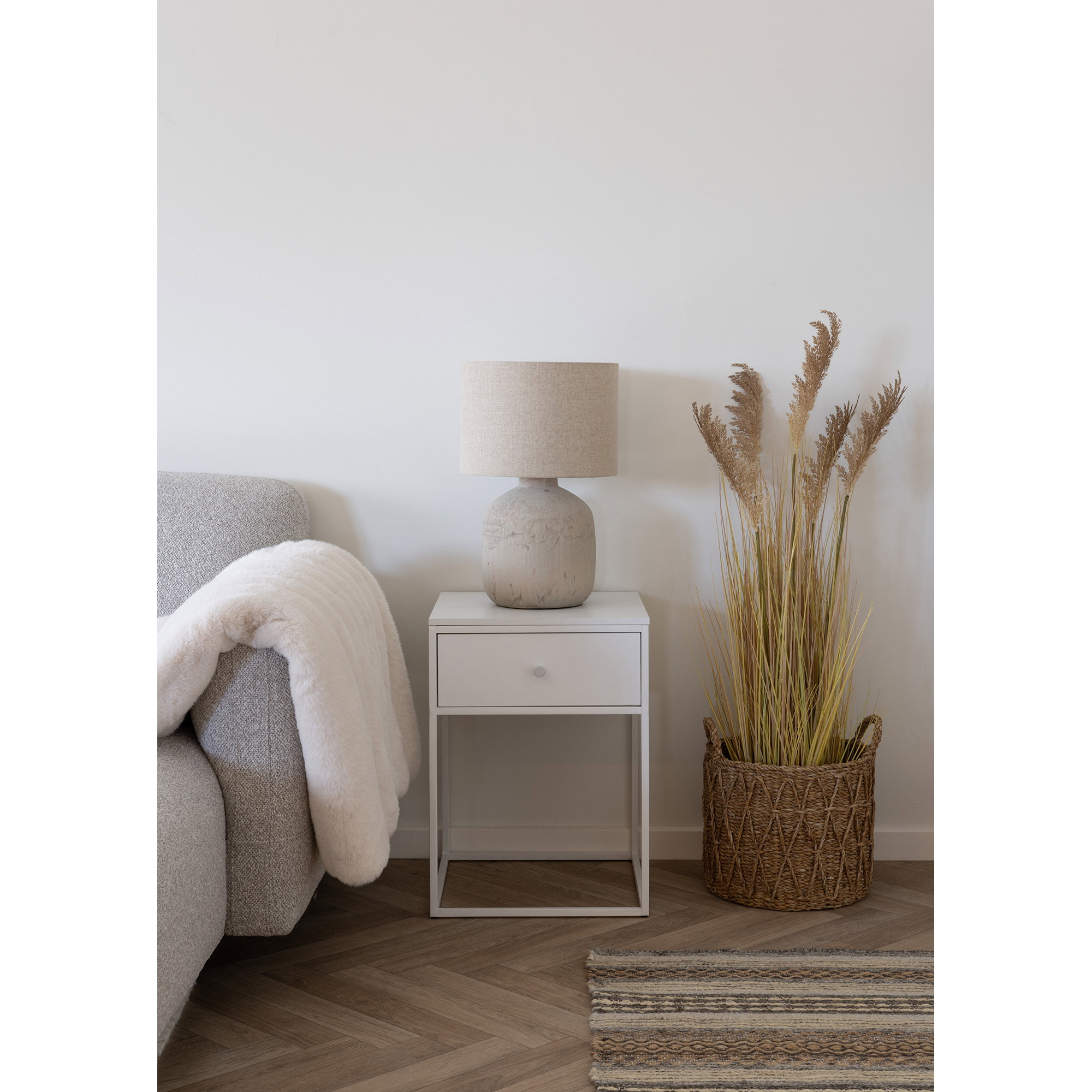Bilby Bordlampe, keramik, sten struktur - Billede 3