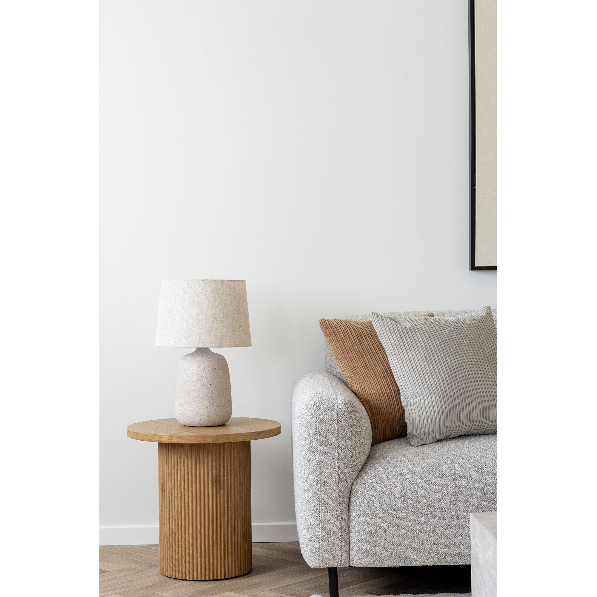 Croft Bordlampe, keramik, sand struktur - Billede 4