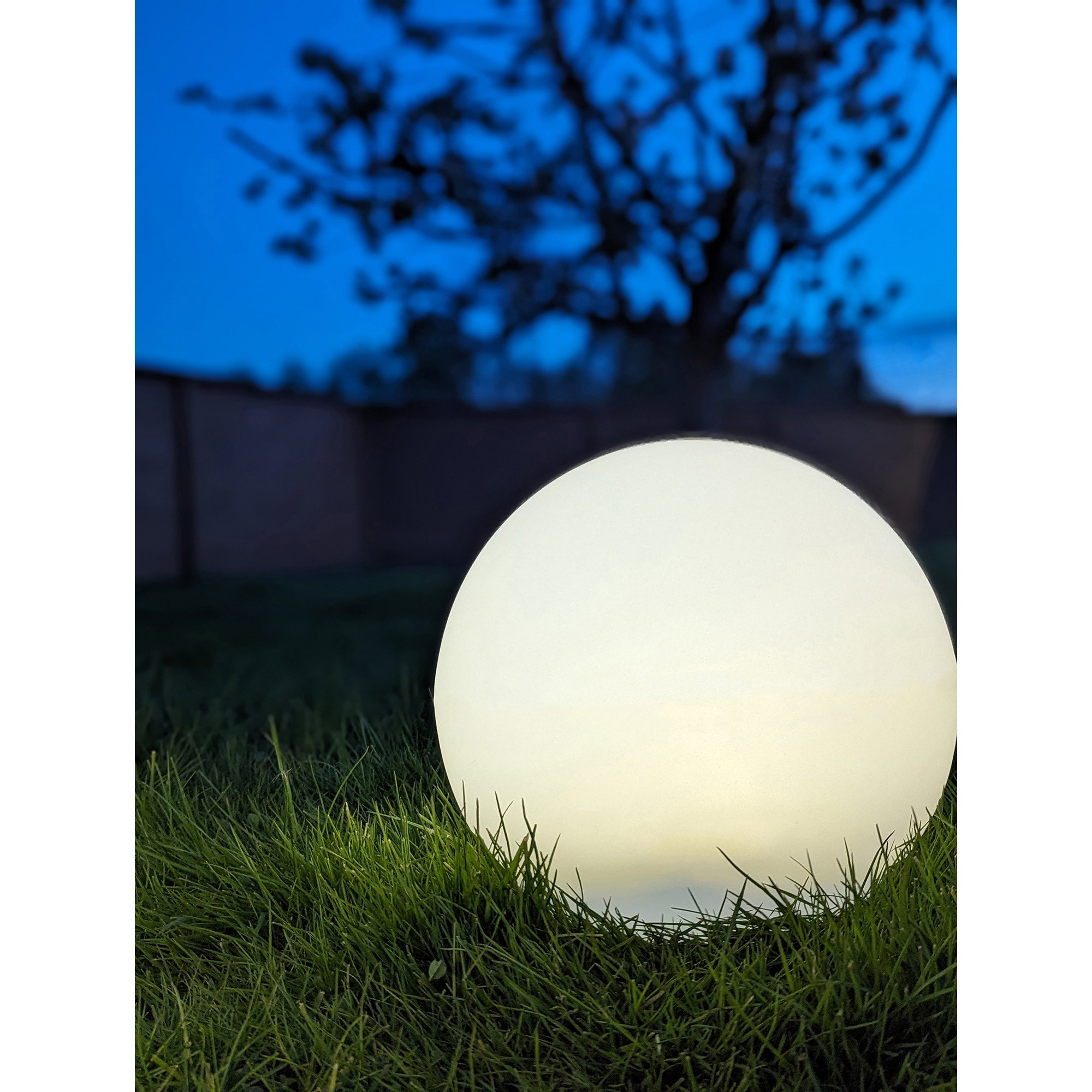 Lifton LED Lampe, genopladelig med integreret solcelle, hvid, ø25 - Billede 3