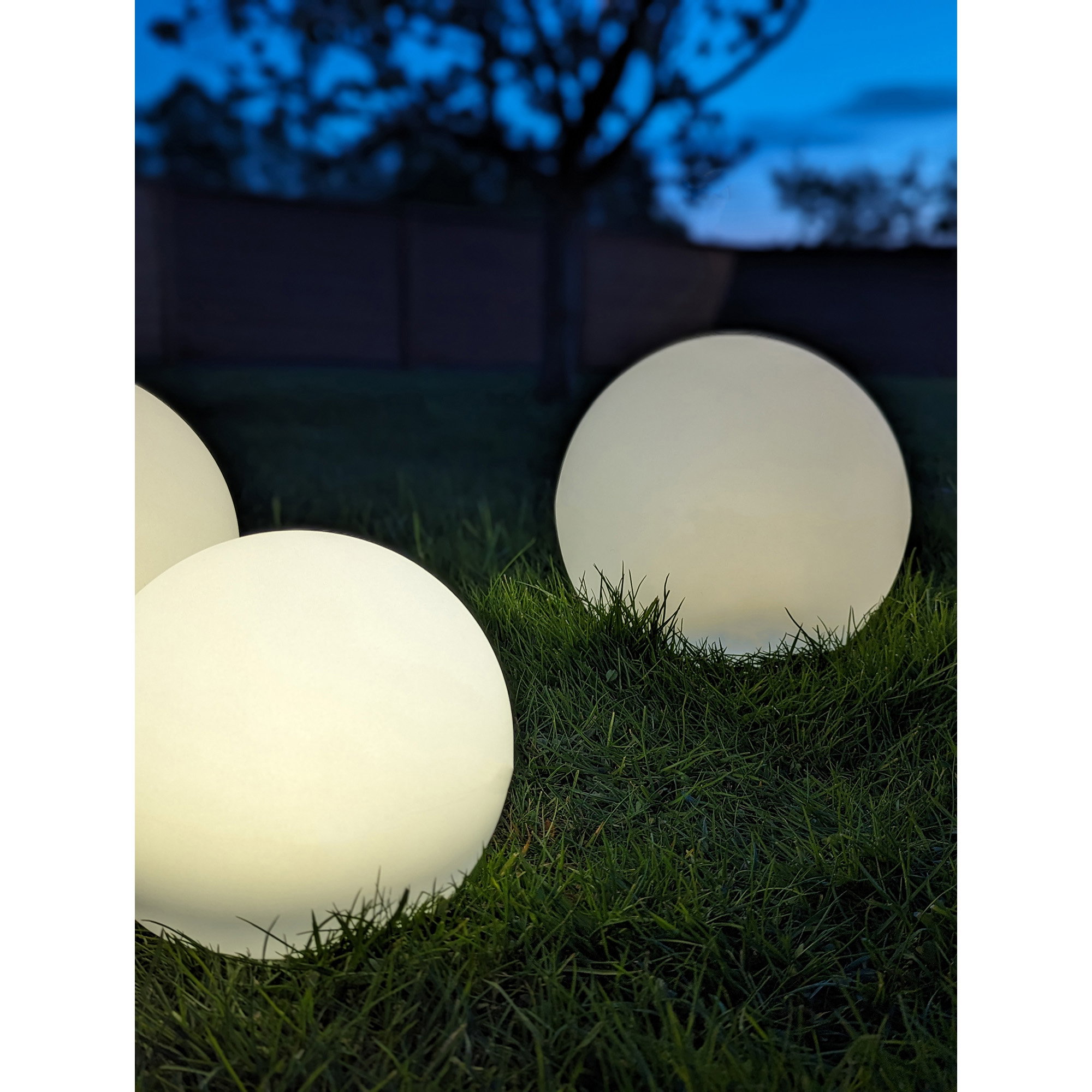 Lifton LED Lampe, genopladelig med integreret solcelle, hvid, ø25 - Billede 4