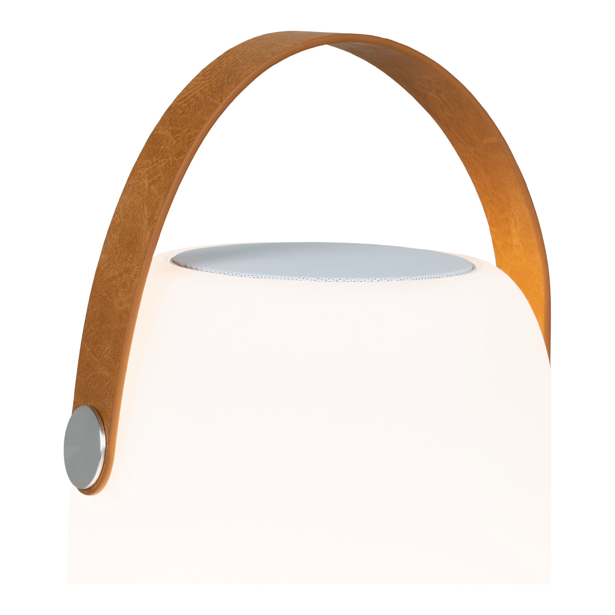 Cardiff LED Lampe med læder strop, bluetooth højtaler, genopladelig, hvid - Billede 4