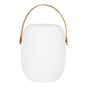 Cardiff LED Lampe med læder strop, bluetooth højtaler, genopladelig, hvid - Billede 5