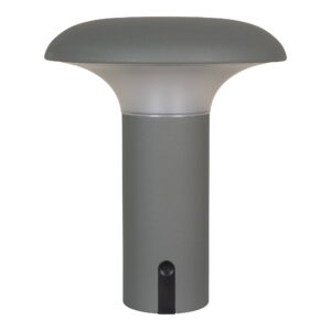 Ramsey LED Lampe, genopladelig, grå