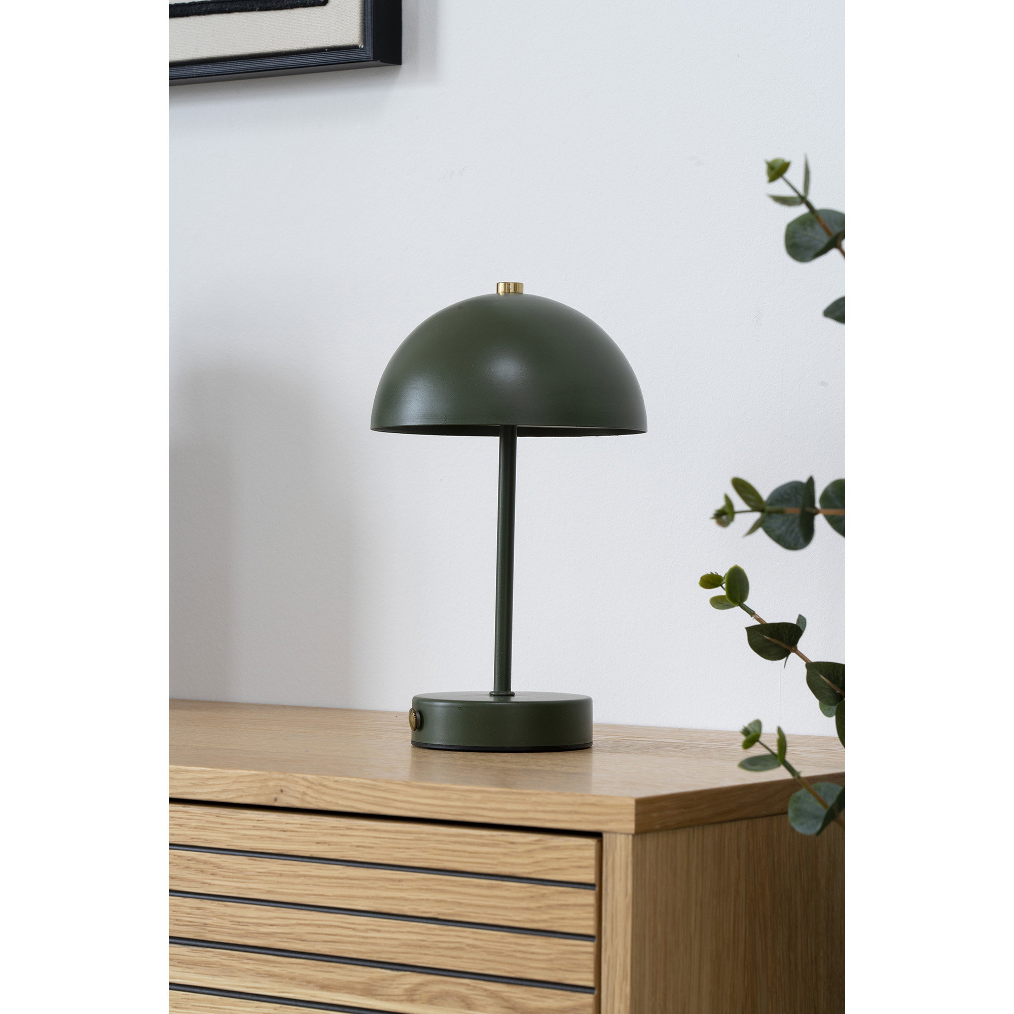 Holt Bordlampe, genopladelig, metal, grøn/messing - Billede 5