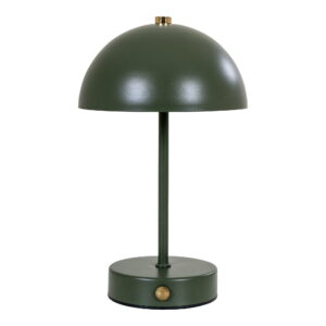 Holt Bordlampe, genopladelig, metal, grøn/messing