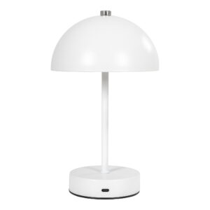 Alternative view of Holt Bordlampe, genopladelig, metal, hvid/stål
