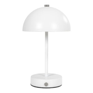 Holt Bordlampe, genopladelig, metal, hvid/stål