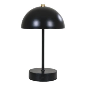 Alternative view of Holt Bordlampe, genopladelig, metal, sort/messing