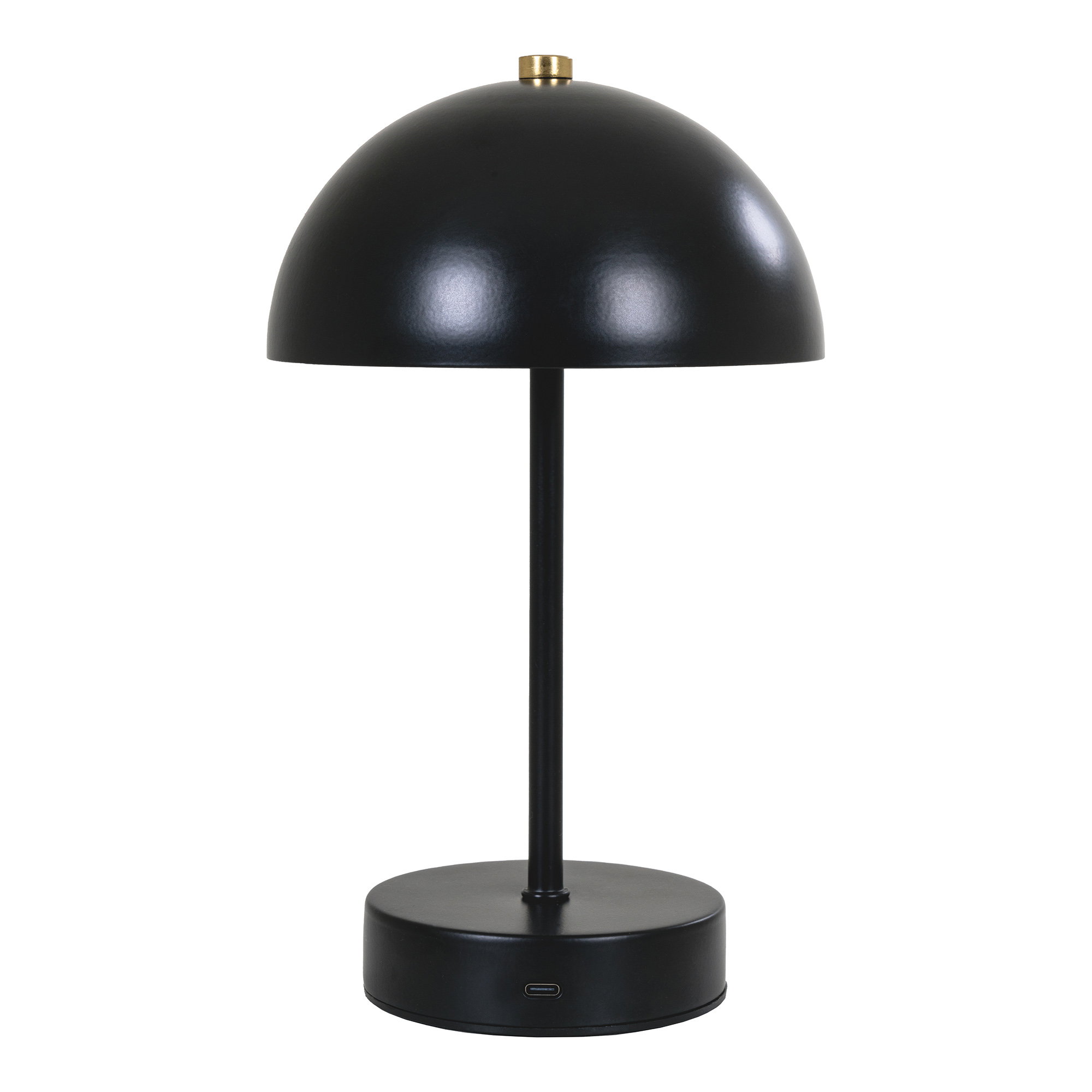 Holt Bordlampe, genopladelig, metal, sort/messing - Billede 2
