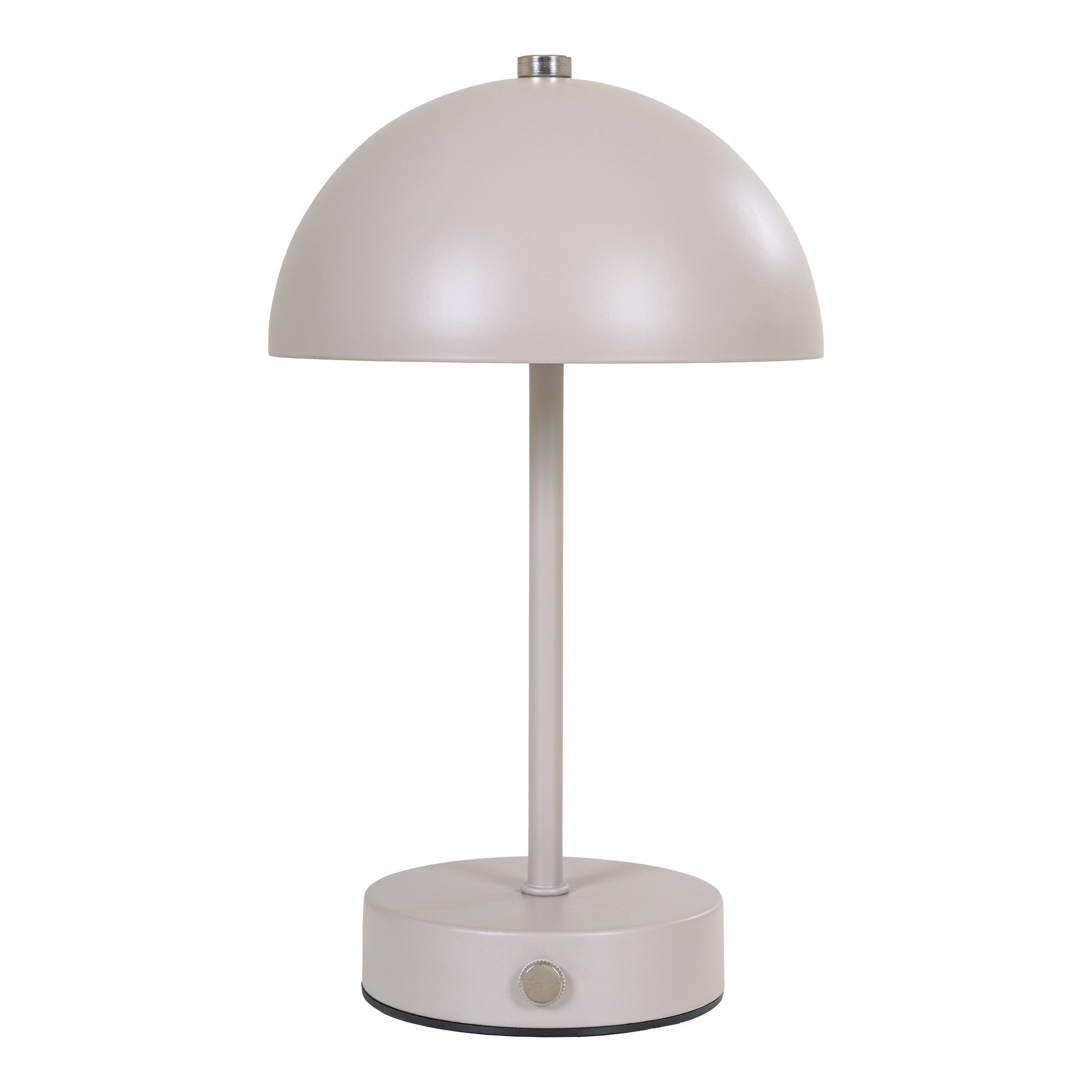Holt Bordlampe, genopladelig, metal, sand/stål