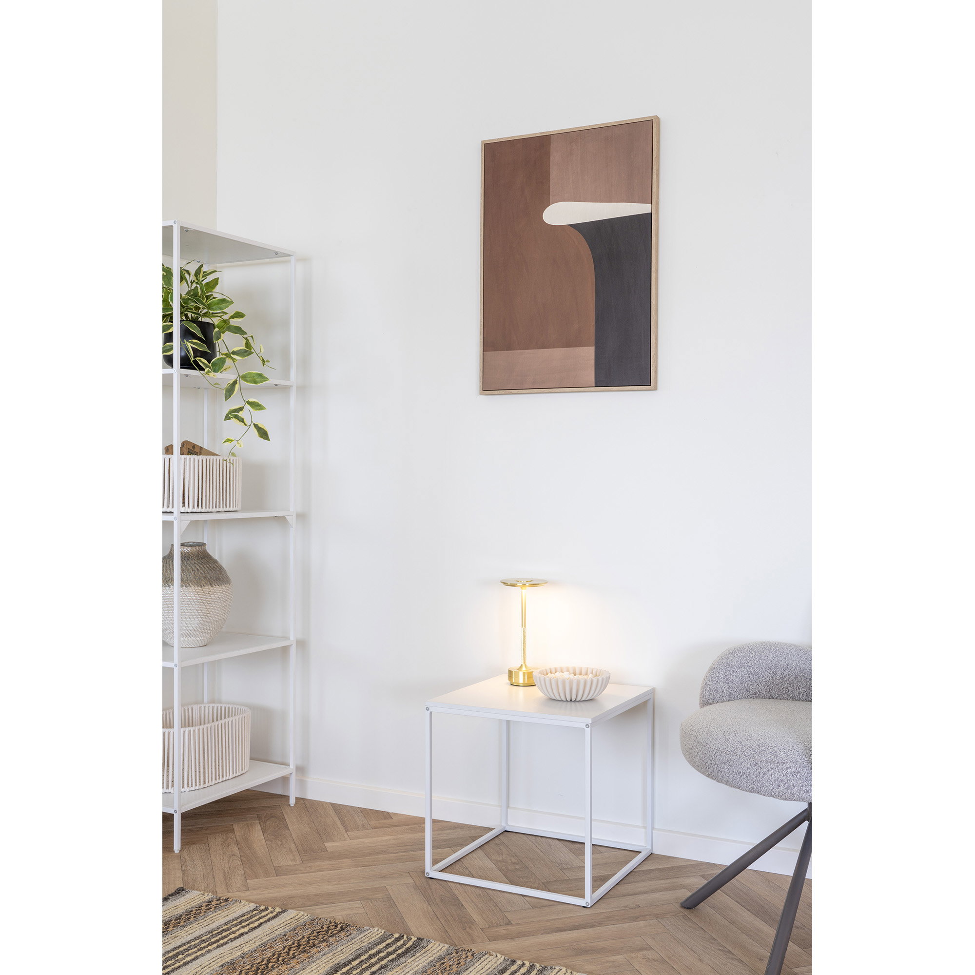Lyneham Bordlampe, genopladelig, metal, messing - Billede 9