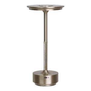 Alternative view of Lyneham Bordlampe, genopladelig, metal, sølv