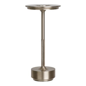 Lyneham Bordlampe, genopladelig, metal, sølv