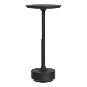Lyneham Bordlampe, genopladelig, metal, sort