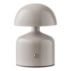 Aulla Bordlampe, genopladelig, metal,/plastik, grå