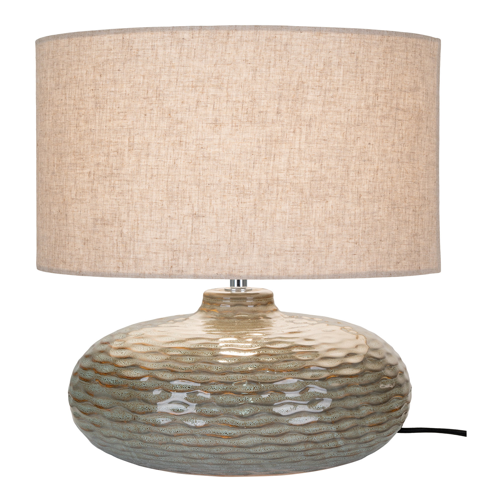 Oldham Bordlampe, keramik, grøn