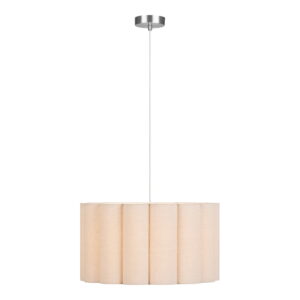 Alternative view of Watton Pendel, stål/linen, grey/beige