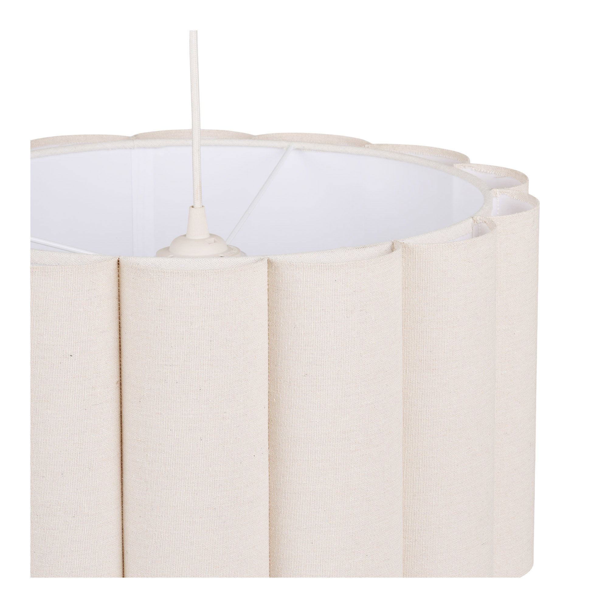 Watton Pendel, stål/linen, grey/beige - Billede 3