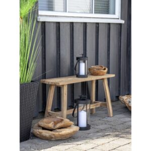 Bondi Lanterner, stål/glas, sort, sæt af 2 - Billede 7