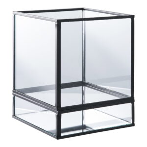 Alternative view of Hurricane Lysestage, metal/glas, sort, 12x15 cm