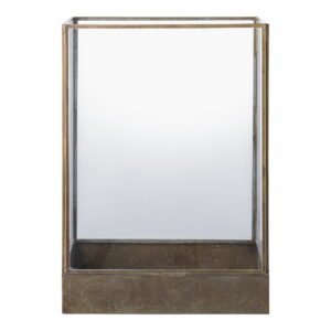 Manali Lanterne, metal/glas, antik messing look