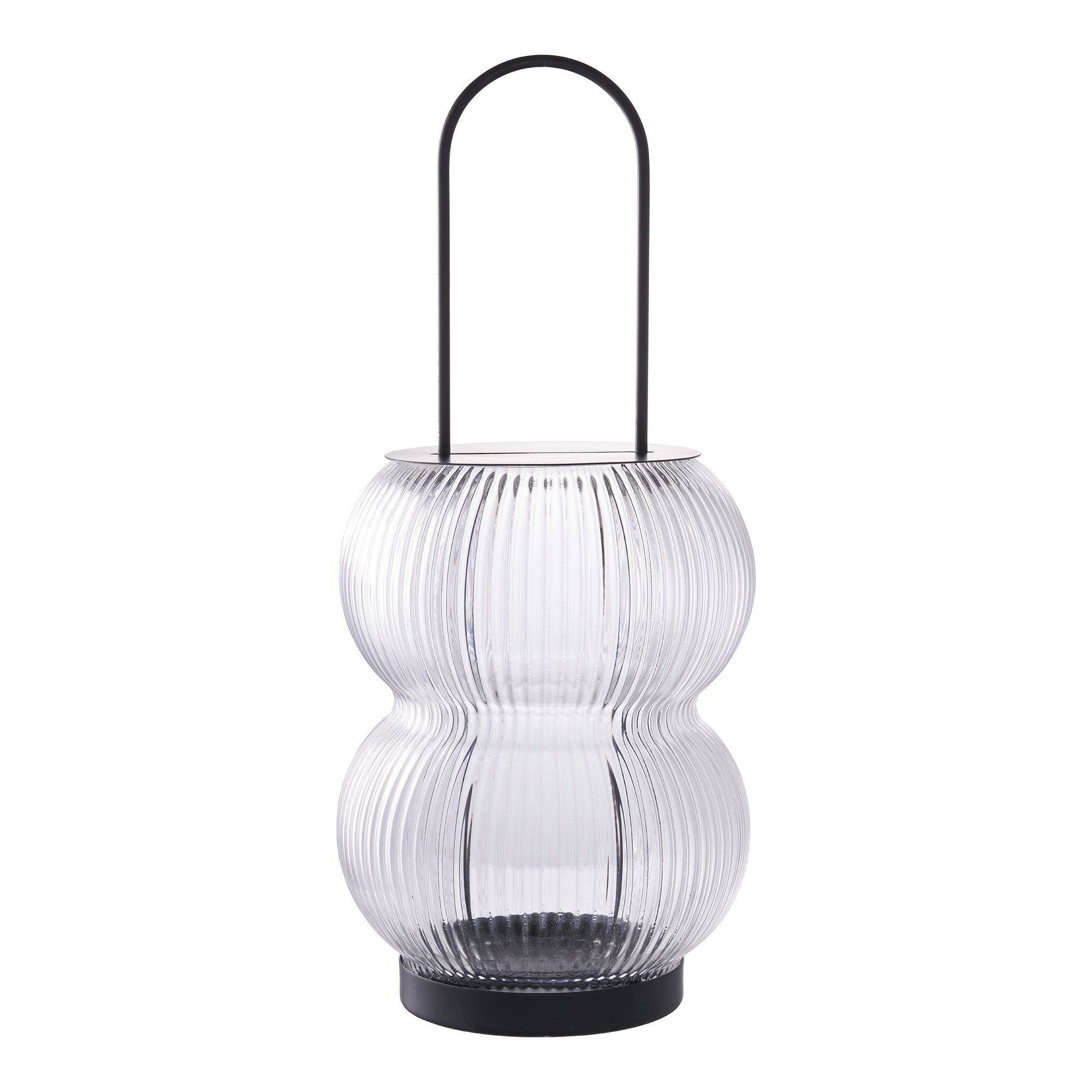 Lucena Lanterne, metal/glas, sort