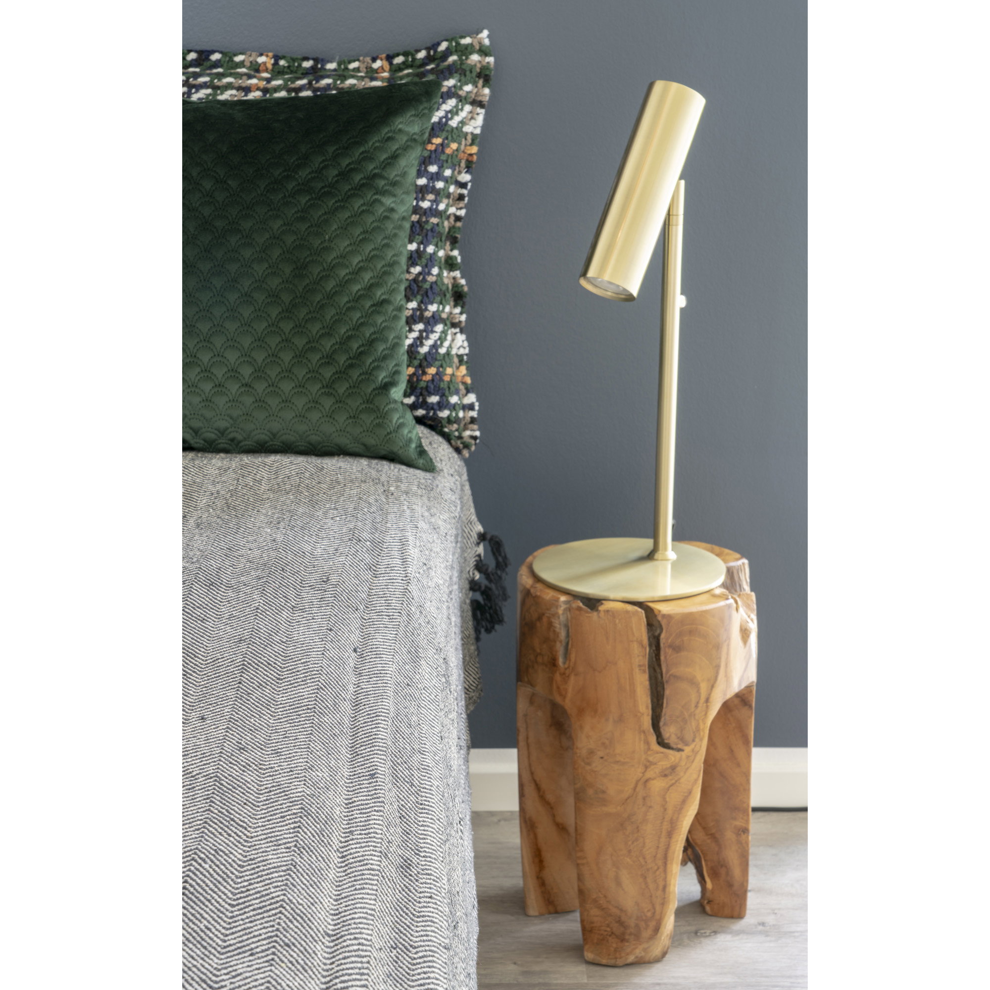 Paris Bordlampe, metal, messing - Billede 5