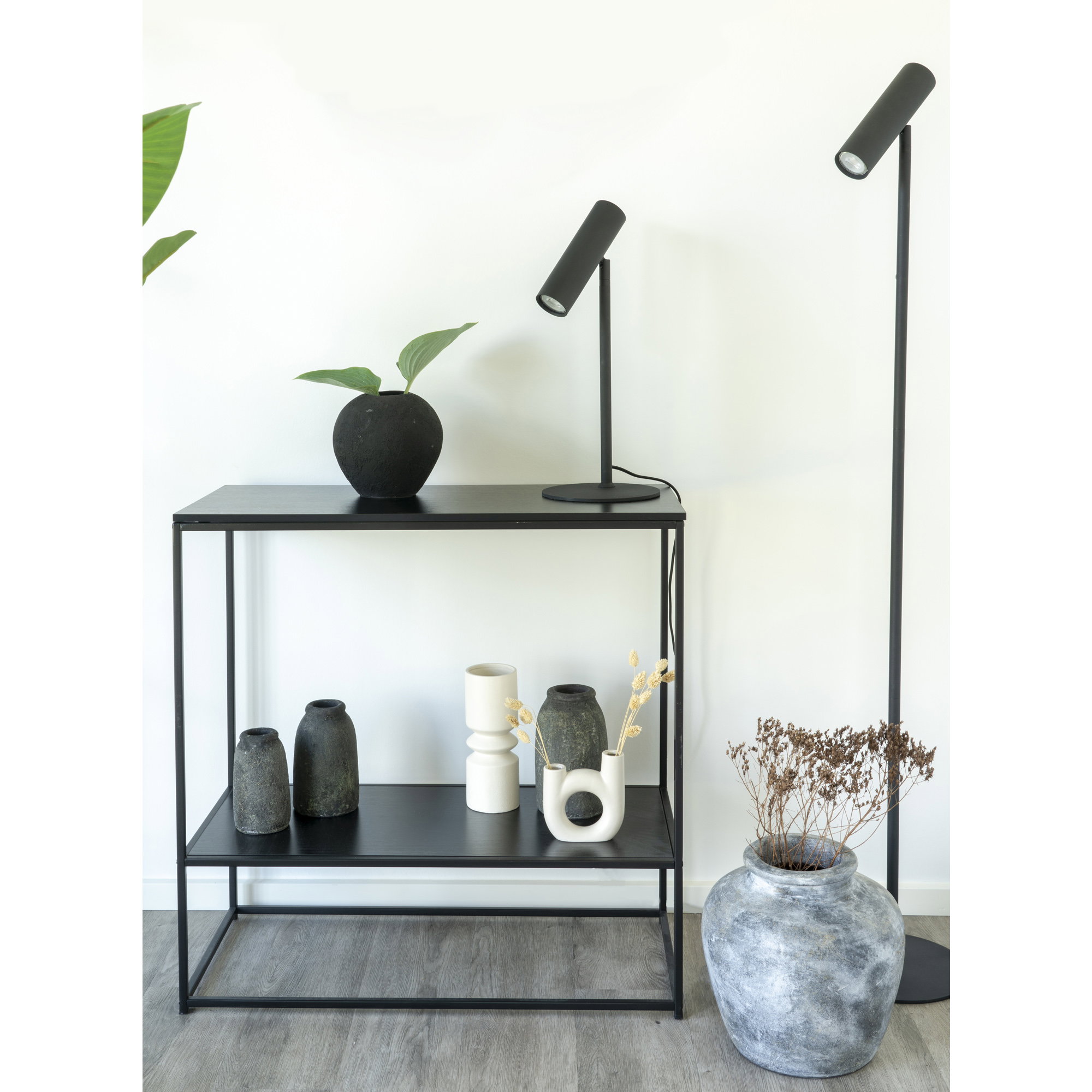 Paris Gulvlampe, metal, sort - Billede 3