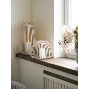 Stoense Lanterne, metal, beige, ø25x19 cm - Billede 5