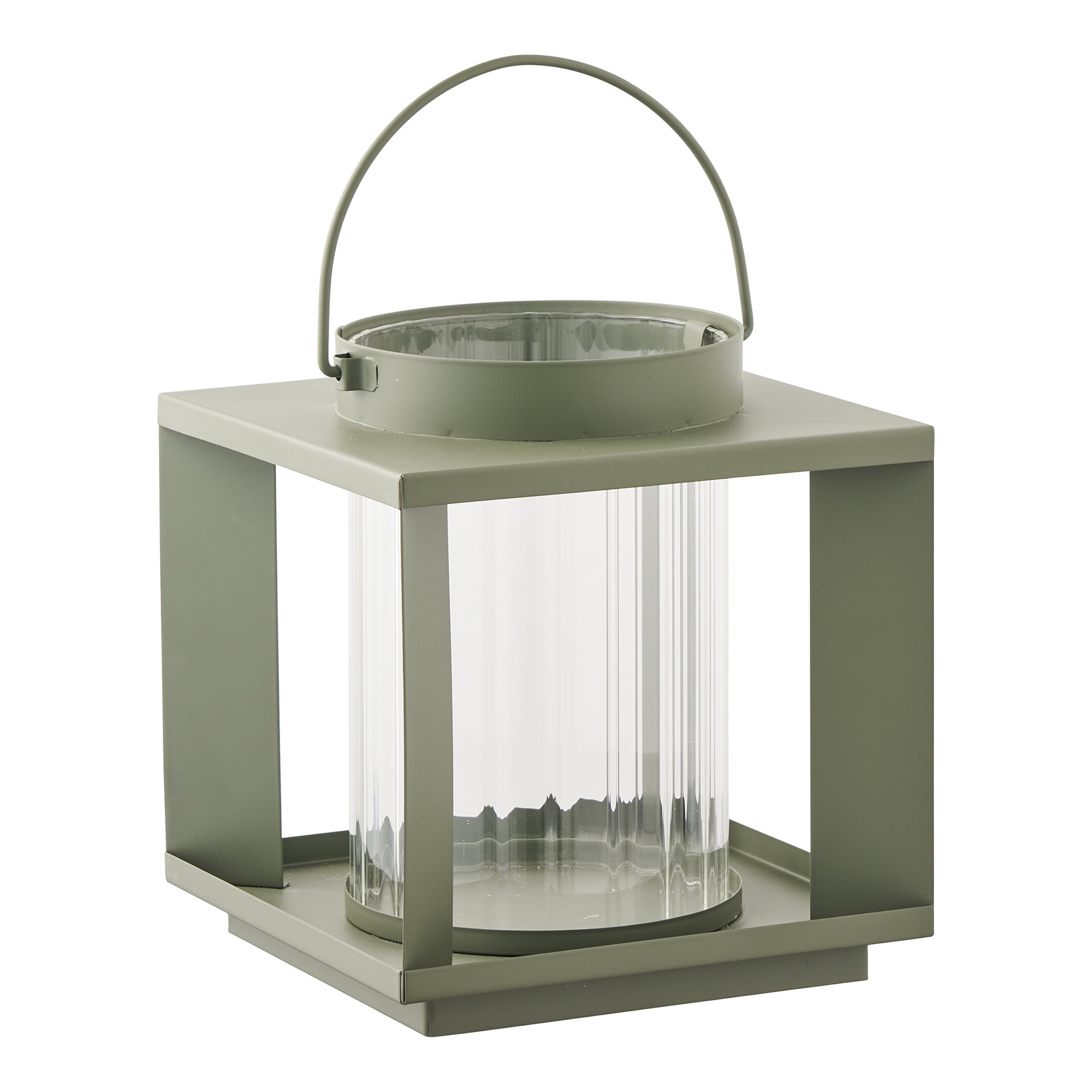 Lohals Lanterne, glas/metal, grøn, 18x18x20,5 cm - Billede 2