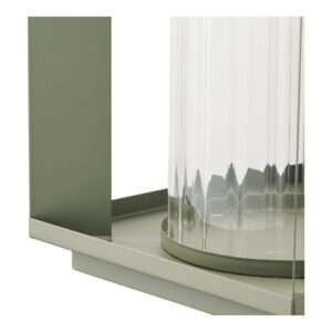 Lohals Lanterne, glas/metal, grøn, 18x18x20,5 cm - Billede 4