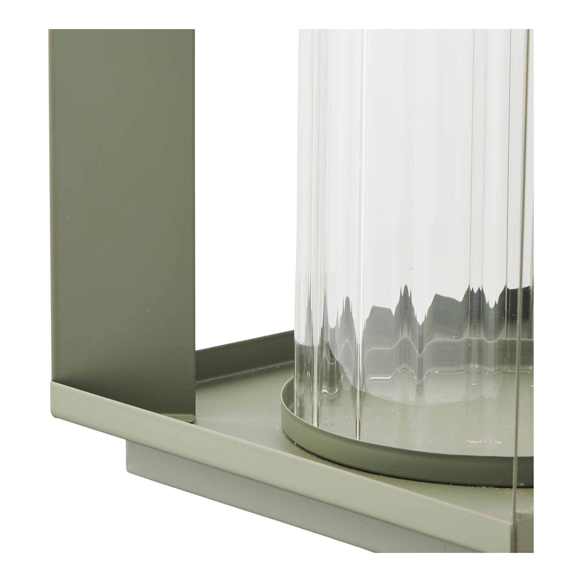 Lohals Lanterne, glas/metal, grøn, 18x18x20,5 cm - Billede 4