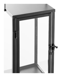 Ibra Lanterner, metal/glas, sort, sæt af 2 - Billede 4