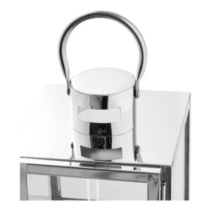 Pota Lanterner, glas/metal, sølv-look, sæt af 3 - Billede 4
