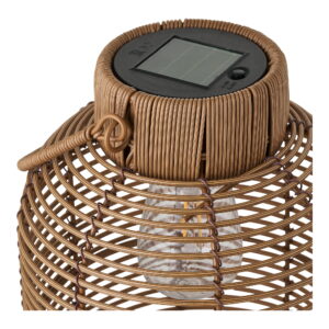 Brentford Lampe, genopladelig med integreret solcelle, brun - Billede 3