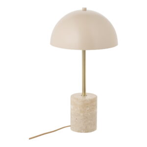 Sheffield Bordlampe, marmor/metal, beige