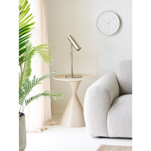Paris Bordlampe, metal, sølv - Billede 5