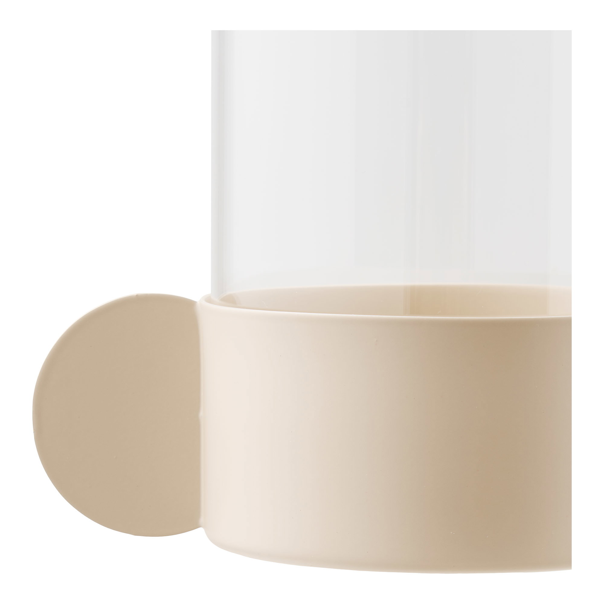 Hurricane lysestage, glas/metal, beige, 10x13,5x16,5 cm - Billede 4