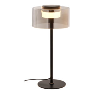 Alternative view of Cholet Bordlampe LED, stål/glas, sort/klar