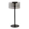 Cholet Bordlampe LED, stål/glas, sort/klar