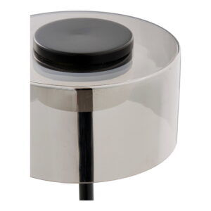 Cholet Bordlampe LED, stål/glas, sort/klar - Billede 3
