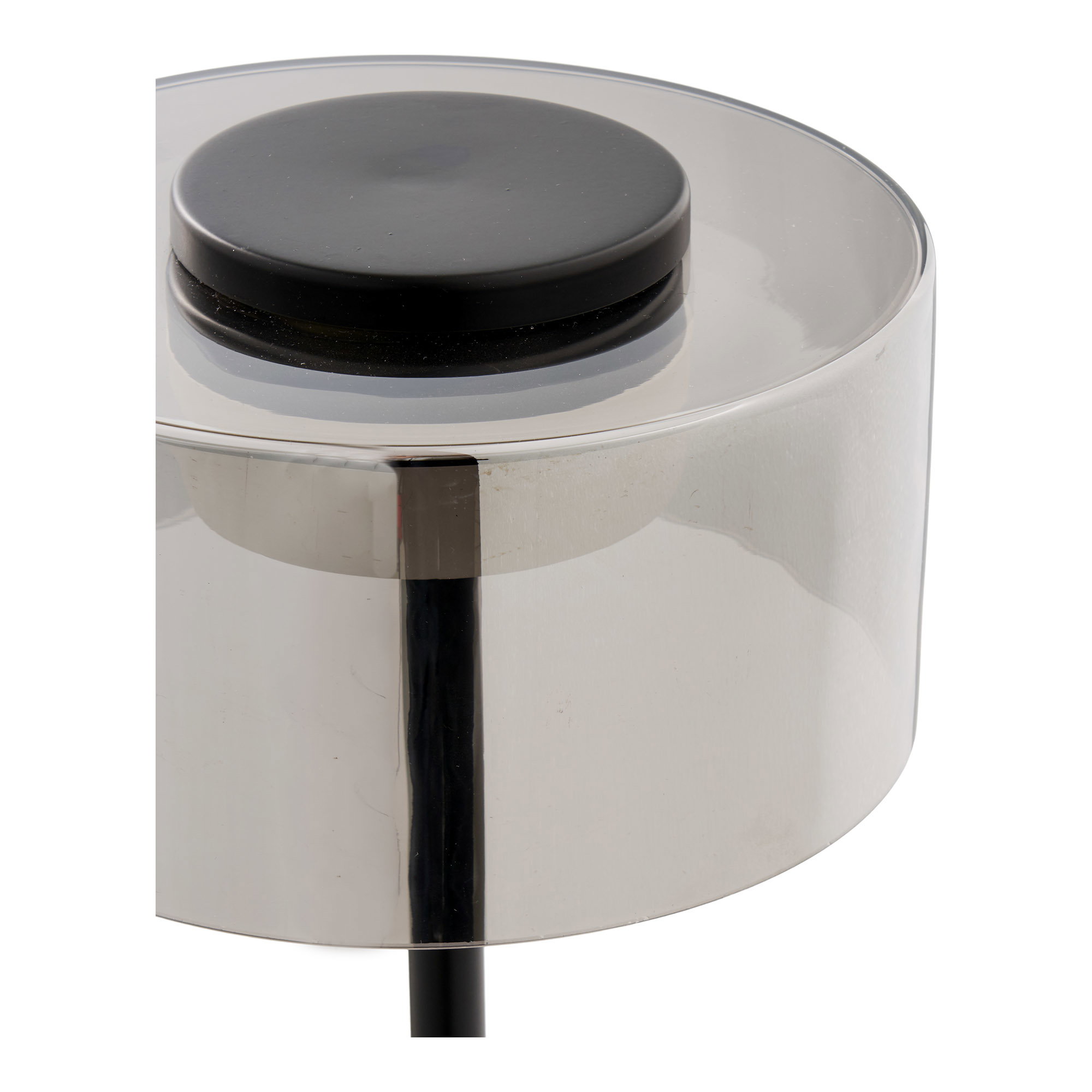 Cholet Bordlampe LED, stål/glas, sort/klar - Billede 3