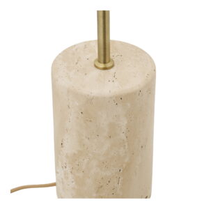 Sheffield Gulvlampe, marmor/metal, beige - Billede 3