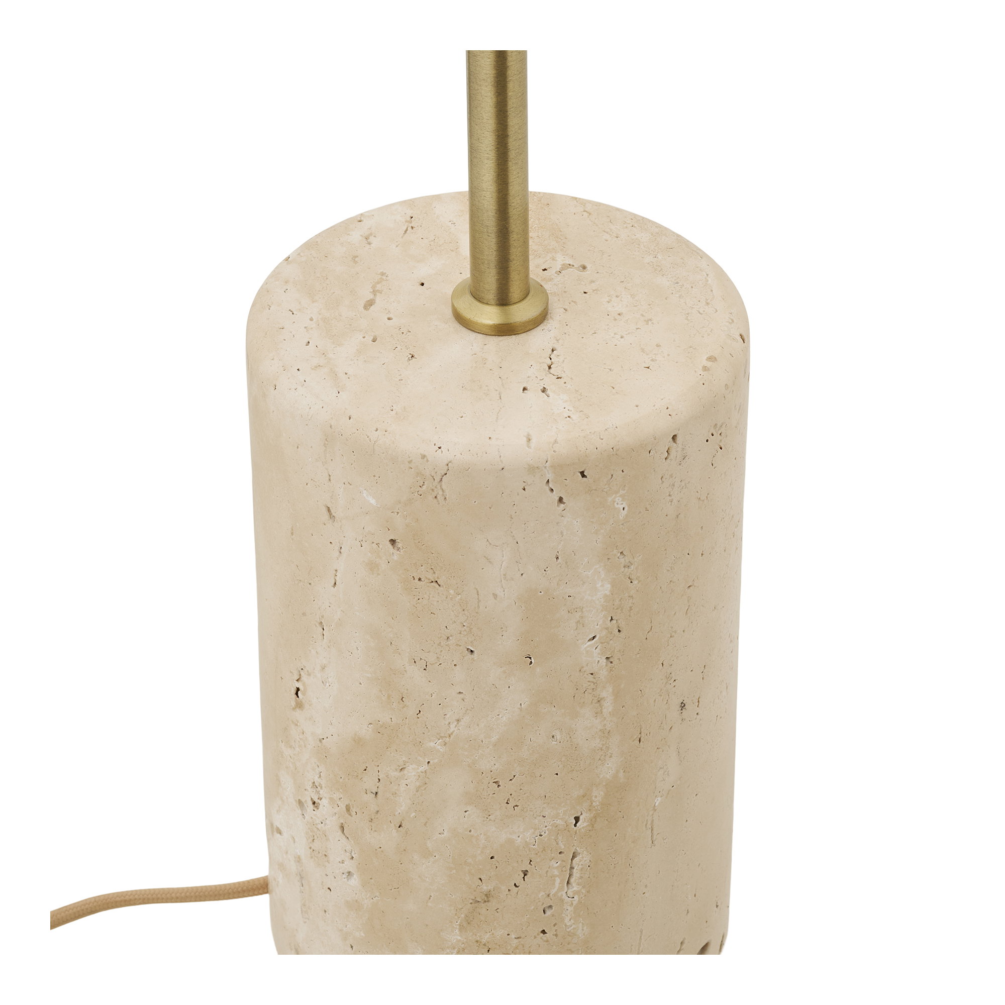 Sheffield Gulvlampe, marmor/metal, beige - Billede 3