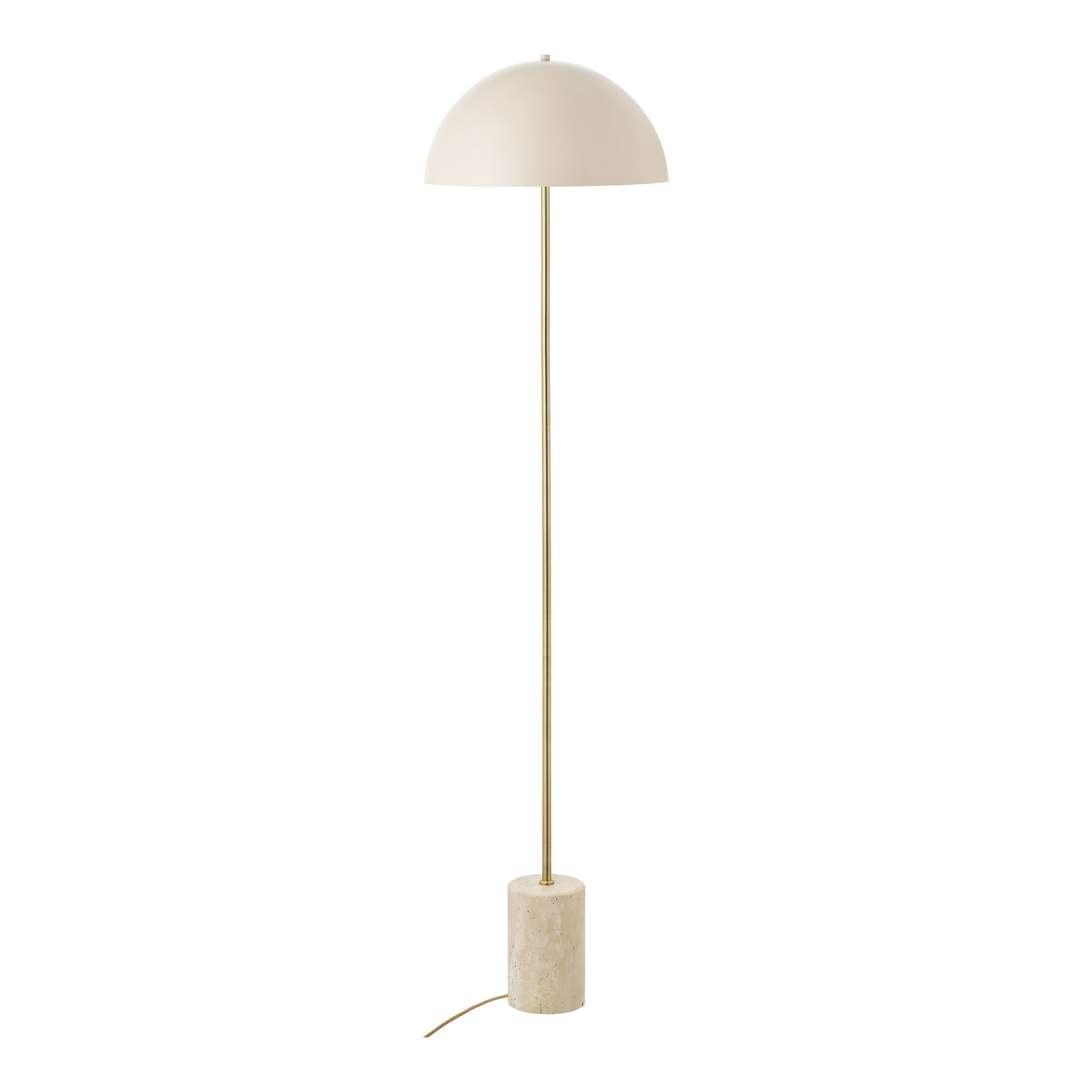 Sheffield Gulvlampe, marmor/metal, beige