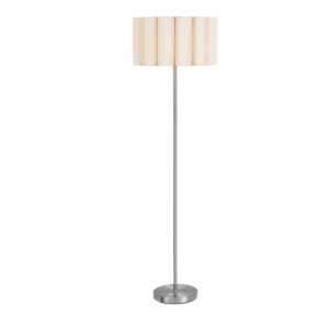 Alternative view of Watton Gulvlampe, stål/linen, grå/beige