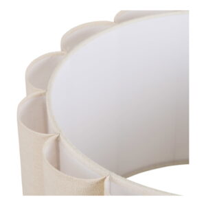 Watton Gulvlampe, stål/linen, grå/beige - Billede 4