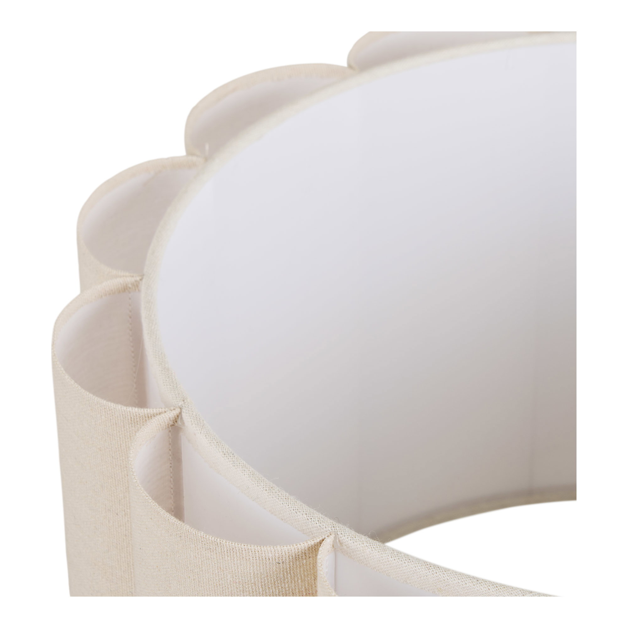 Watton Gulvlampe, stål/linen, grå/beige - Billede 4
