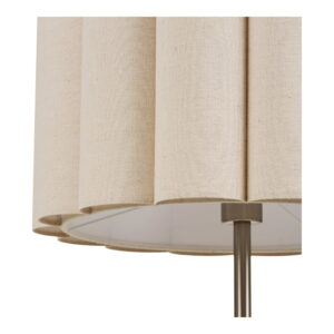 Watton Gulvlampe, stål/linen, grå/beige - Billede 5