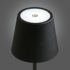 Bradford Bordlampe, genopladelig, metal, sort - Billede 4
